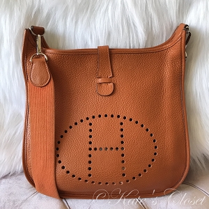 HERMES Evelyne II GM- Orange
