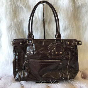 Longchamp Burgundy Leather Tote