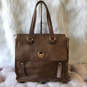 YSL Brown Leather Tote