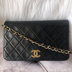 CHANEL Vintage Metalasse Leather Shoulder Bag