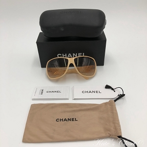 CHANEL Beige Model 6025 Sunglasses