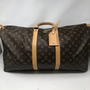 LOUIS VUITTON Keepall 55 with Tag Monogram Canvas Travel Bag