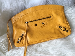 NEW BALENCIAGA Arena Leather Clutch